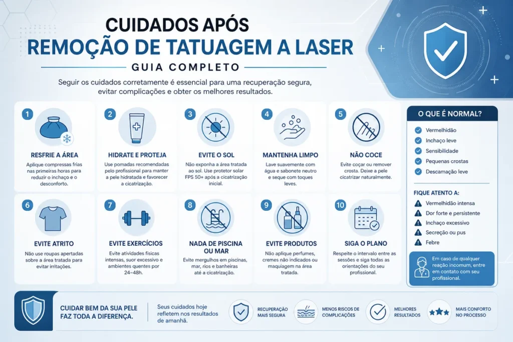 Cuidados Após Remoção de Tatuagem a Laser: Guia