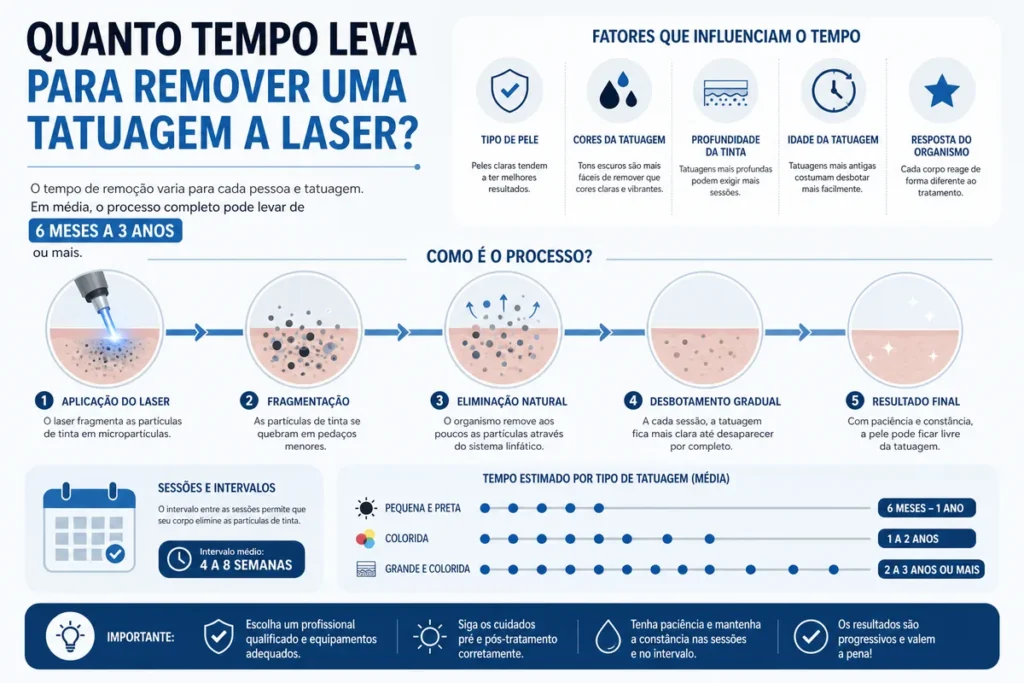 Tempo de Remoção de Tatuagem a Laser: Guia Completo