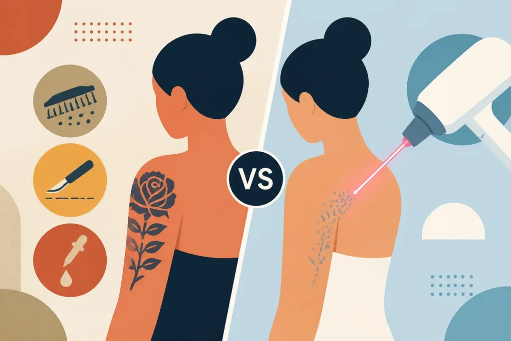 Métodos Antigos de Remoção de Tatuagem vs Laser